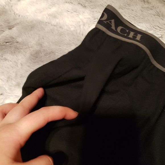 Coach Women’s Black Casual Lounge Pants w/ Silver “C” Logo Large NWOT - Picture 7 of 12